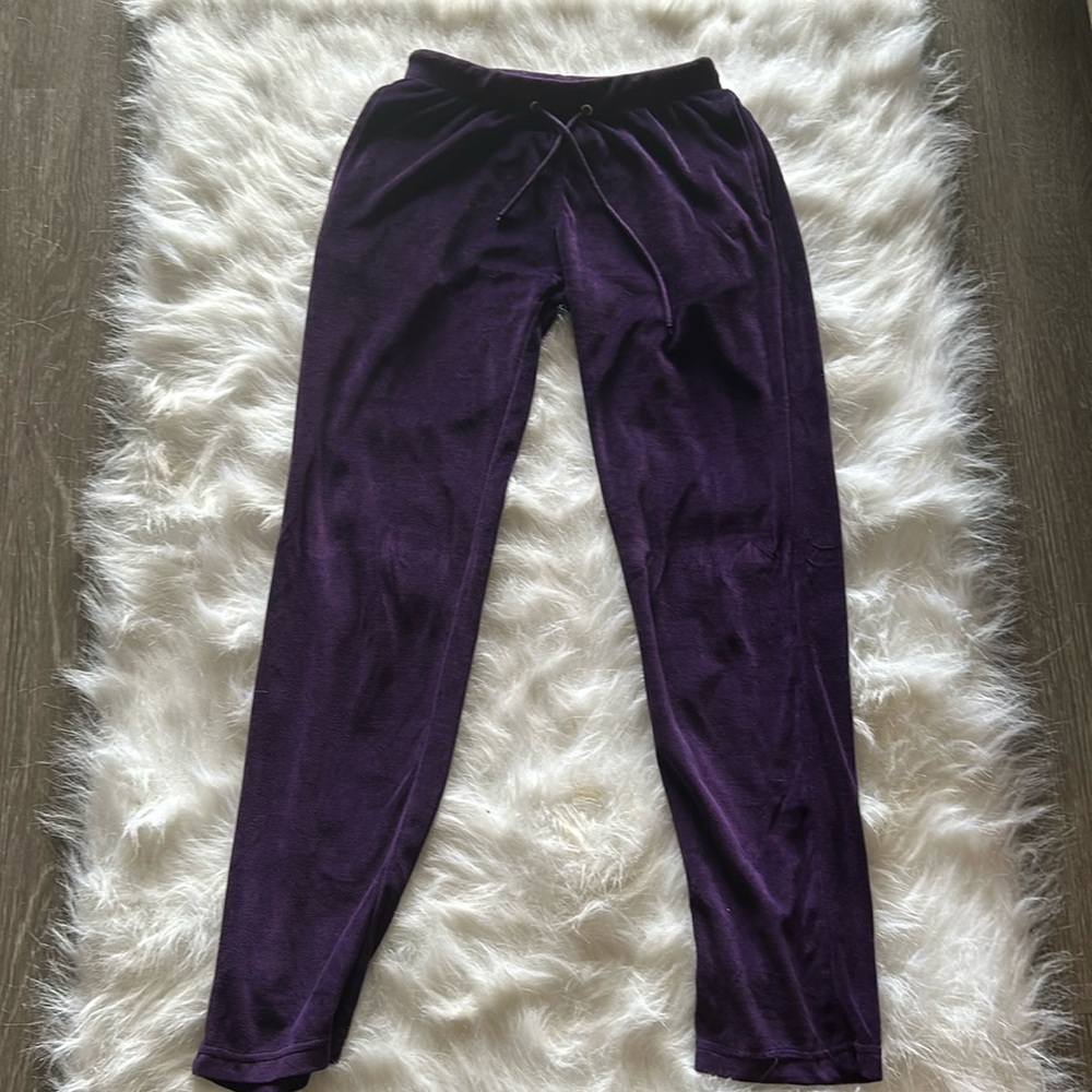 Deep purple Tracksuit brand pants and top